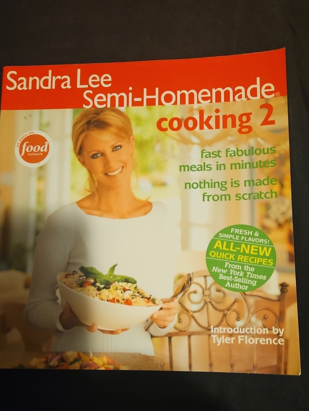 Food Network Sandra Lee Semi-Homemade Cooking 2 - Red and White Cover